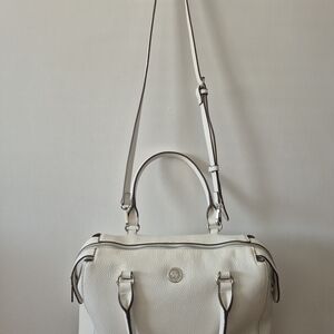 Anne Klein White Shoulder Bag